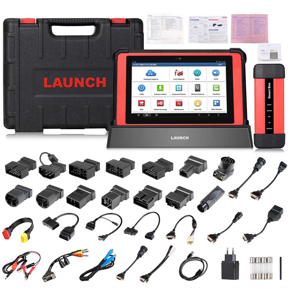 Launch X431 PAD V with SmartBox 3.0 Automotive Diagnostic Tool Support
