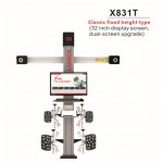 Original LAUNCH X831T 3D 4-Post Car Alignment Lifts Platform Classic Fixed Height Type 32inch Display Screen Dual-Screen Upgrade