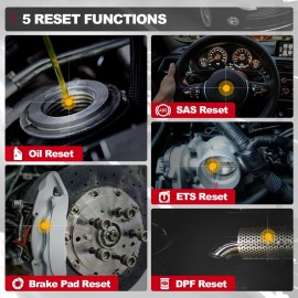 Thinkcar Thinkscan S99 Full System Diagnose Scanner Code Reader DIY Anyone Car OBD2  Oil/Brake/SAS/ETS/DPF Reset Diagnostic Tool