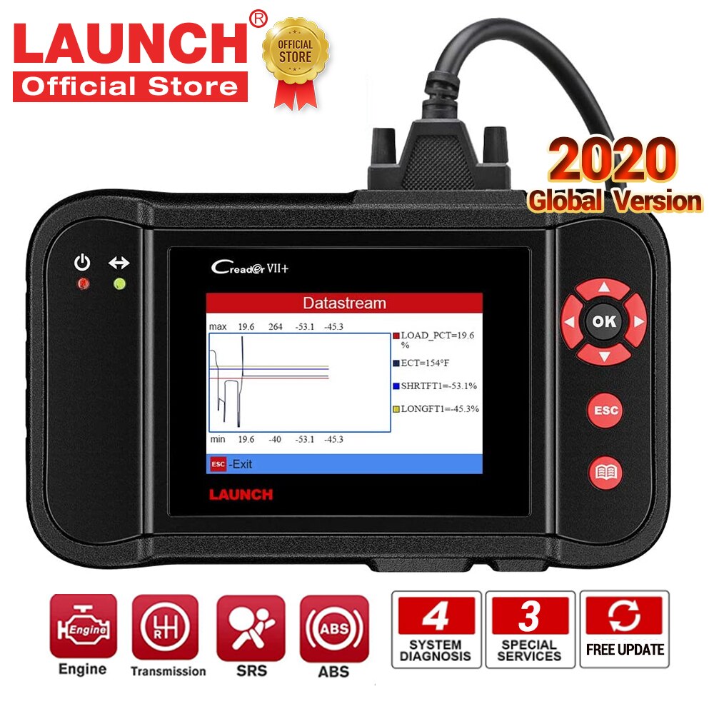 Code Reader Launch X431 Creader VII+ ABS SRS VII Plus - China