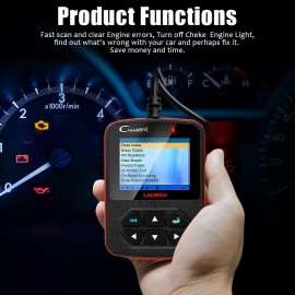 Launch Creader VI Creader 6 OBDII OBD2 EOBD Code Reader 1 year Free Update Online