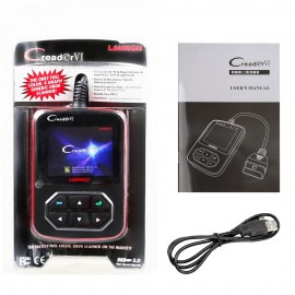 Launch Creader VI Creader 6 OBDII OBD2 EOBD Code Reader 1 year Free Update Online