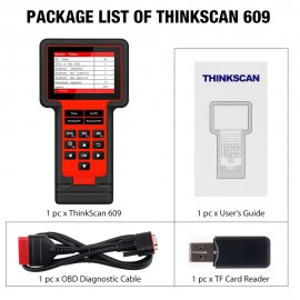 Thinkcar TS609 OBD2 Scanner Engine ABS SRS Transmission Diagnostic tool ThinkScan 609 code reader scanner with 8 reset Function