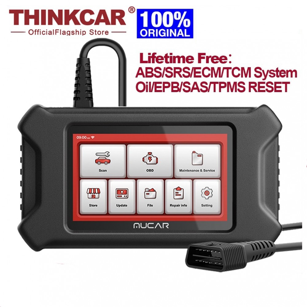 THINKCAR MUCAR CS4 Professional OBD2 Scanner Oil/EPB/SAS/TPMS RESET Car  Diagnostic Tool ABS/SRS/ECM/TCM System Lifetime Free