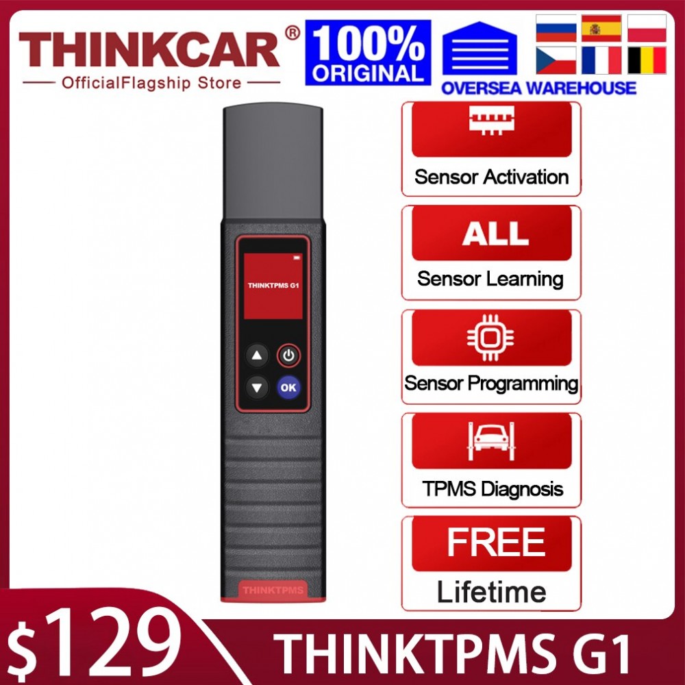 THINKCAR TPMS G1 Tire Pressure Testing Equipment Auto Scanner Diagnostic Tool obd2 Code Reader
