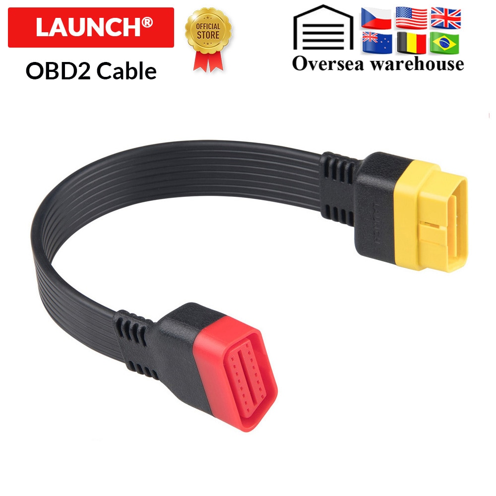 Launch OBD Extension Cable for X431 V/V+/PRO/PRO 3/Easydiag 3.0/Mdiag/Golo Main OBD2 Extended Connector 16Pin male to Female