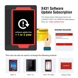 One Years Online Software Update Service for Launch X431 PAD VII
