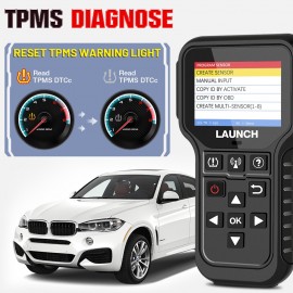 LAUNCH X431 CRT5011E TPMS Tire Pressure Diagnsotic Tool 315MHz 433MHz Sensor Activation Programing Learning Reading OBD2 Scanner
