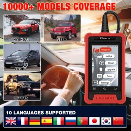 LAUNCH X431 Elite CRE200 OBD2 Scanner Auto ABS SRS Diagnostic Tool Car EOBD OBDII Code Reader Scan Tool Multilingual Free update