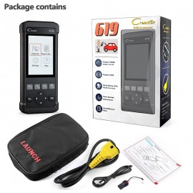 Launch CR619 Obd2 Scanner Multi-language Automotive Scanner Diagnosis ABS SRS Airbag ODB OBD 2 Car Diagnostic Tool Free Update