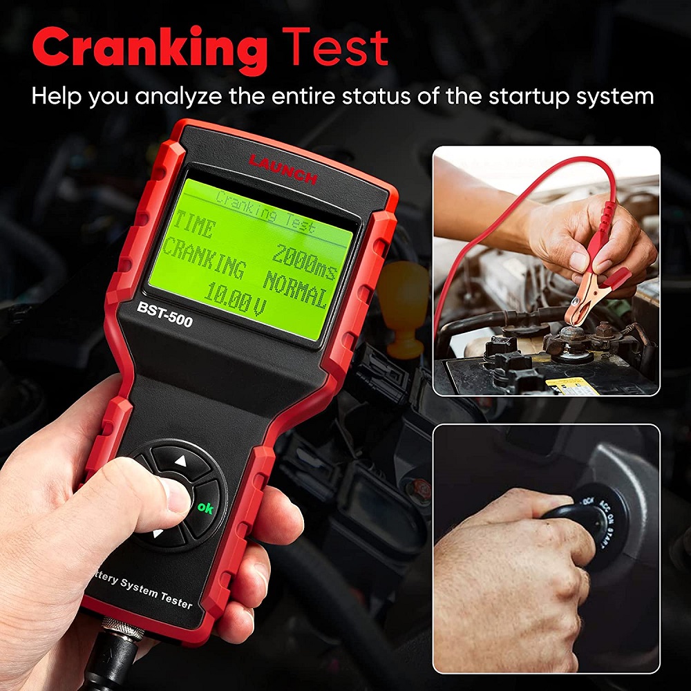 LAUNCH BST500 Cranking and Charging System Test 12V 24V Load Tester
