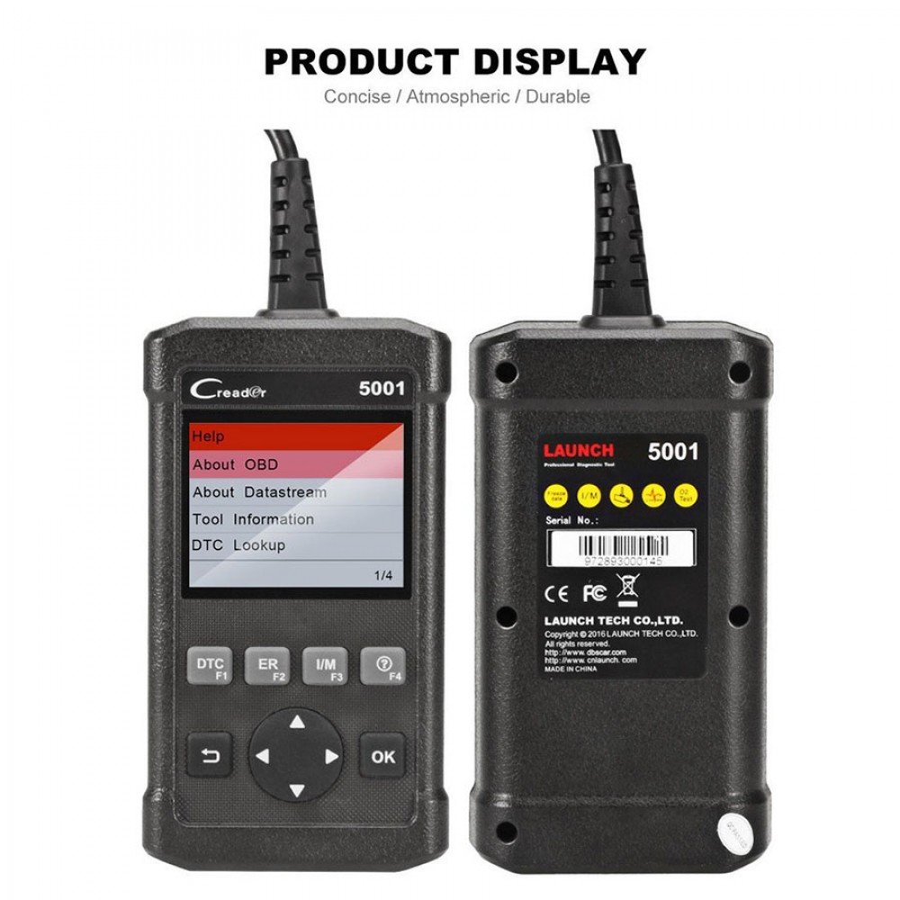 Launch CReader 5001 Code Reader Full OBDII/EOBD Diagnostic Functions