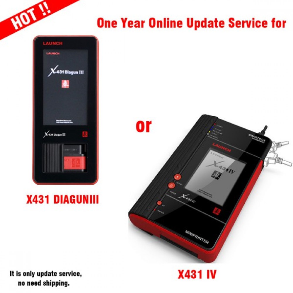 X431 DIAGUN III/X431 IV One Year Online Update Service