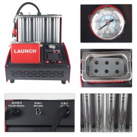Launch CNC-603C 6 Cylinder Injector Cleaner & Tester, Automotive Fuel Injection Systems Cleaners and Testers with Free 110V Transformer