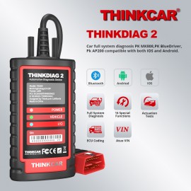 New ThinkDiag 2 ALL Car Brands Canfd protocol All Reset Service 1 Year Free 2022 OBD2 Diagnostic Tool Active Test ECU Surpass