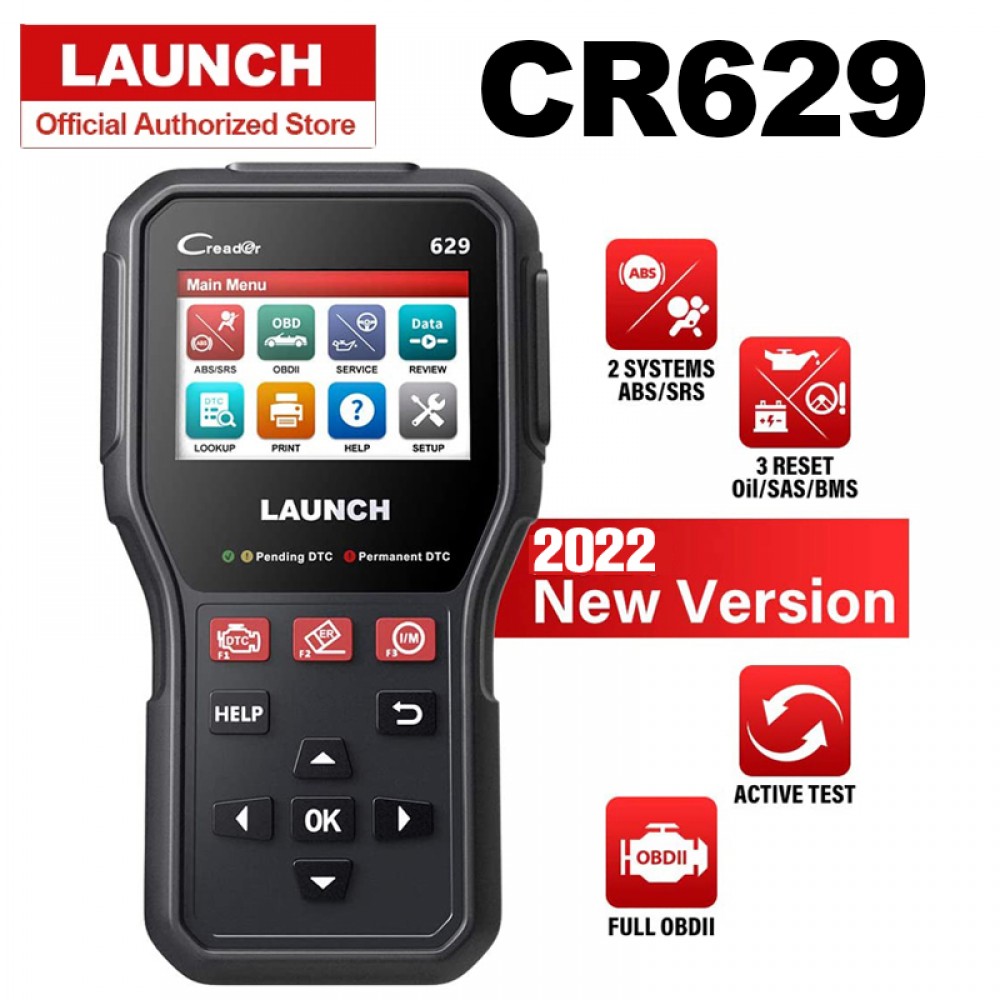 LAUNCH CR629 OBD2 Scanner Code Reader Engine SRS ABS Airbag Diagnose Active  Test Oil SAS BMS Diagnostic Tools Automotive Tools