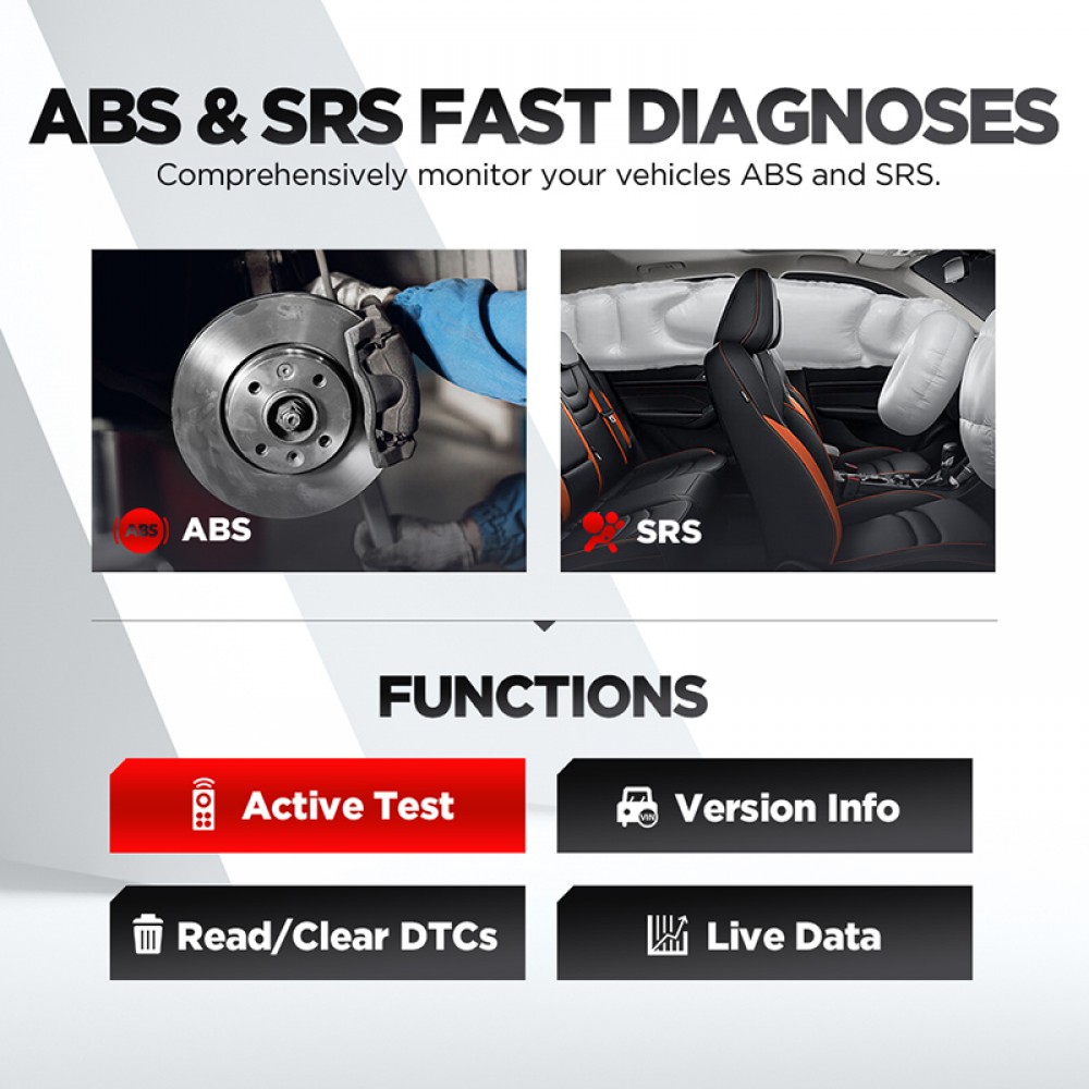 LAUNCH CR629 OBD2 Scanner Code Reader Engine SRS ABS Airbag Diagnose ...