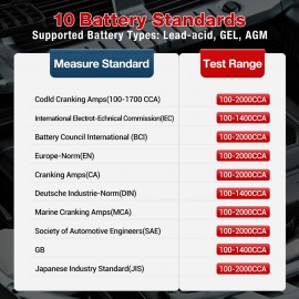 LAUNCH X431 CRB5001 OBD2 Scanner 12V Car Battery Tester Auto ABS SRS AT ENG Diagnostic Tools 6 Reset pk CRP123E CRP129E BST360