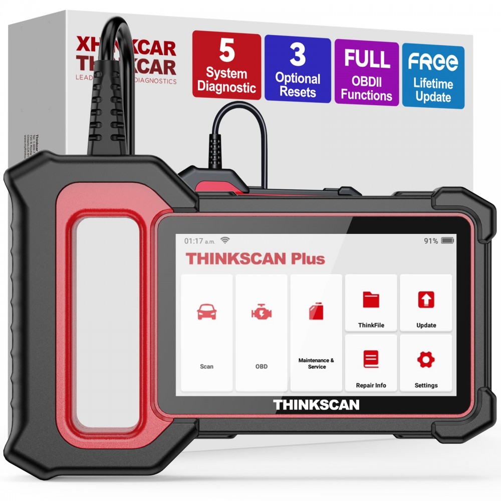 THINKCAR Thinkscan Plus S4 Proffesional OBD2 Scanner Engine/Transmission /ABS/SRS Code Reader 28 Reset Auto Car Diagnostic Tool