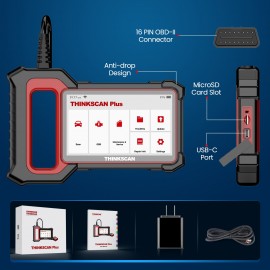 THINKCAR Thinkscan Plus S4 Proffesional OBD2 Scanner Engine/Transmission /ABS/SRS Code Reader 28 Reset Auto Car Diagnostic Tool