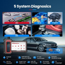 THINKCAR Thinkscan Plus S4 Proffesional OBD2 Scanner Engine/Transmission /ABS/SRS Code Reader 28 Reset Auto Car Diagnostic Tool
