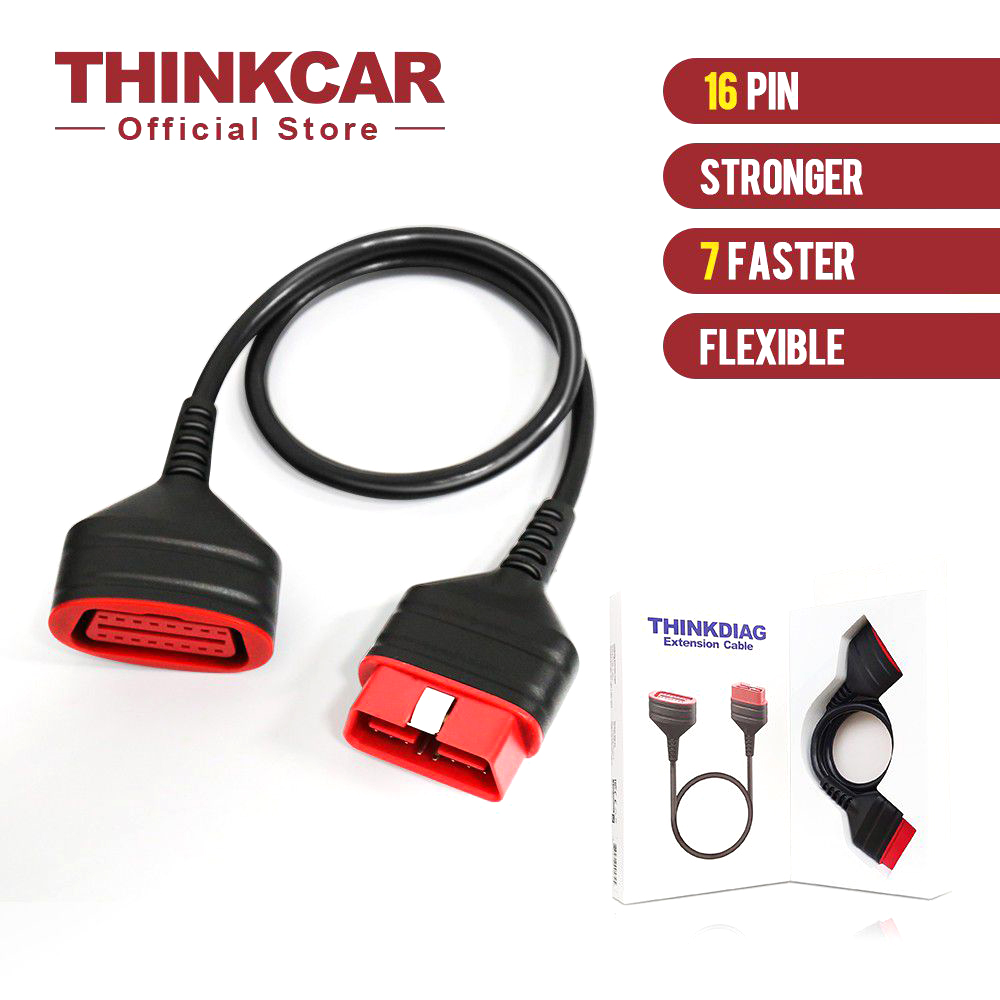 THINKCAR ThinkDiag OBD2 Original Extension Cable for Easydiag 3.0/Mdiag/Golo Stronger Faster Main Extended Connector 16Pin