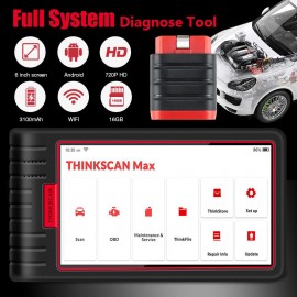 THINKCAR ThinkScan Max Full Systems OBD2 Diagnostic Scanner 28 Reset Service Bi-Directional Test Scanner CRP909E