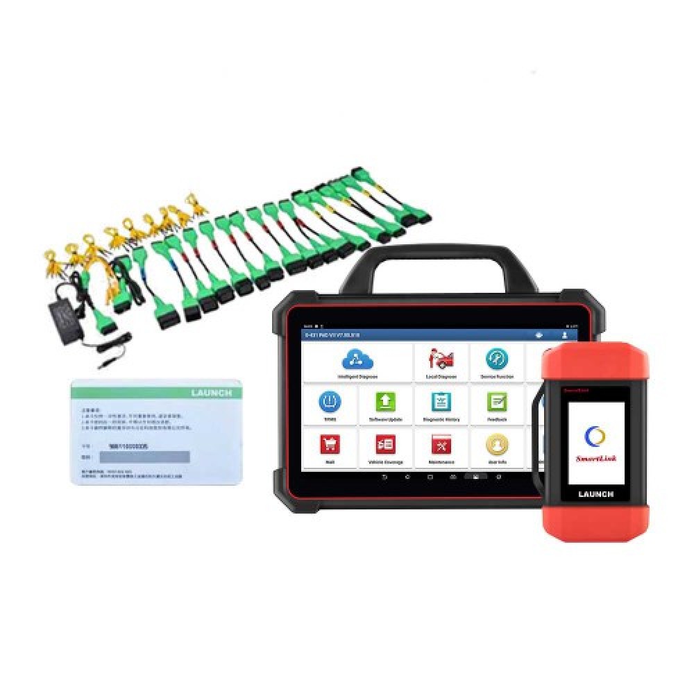 Launch X-431 PAD VII PAD 7 Elite Automotive Diagnostic Tool plus X431 EV Diagnostic Upgrade Kit with Card Supports New Energy Battery Diagnostics