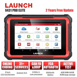 2025 Launch X431 PROS ELITE Bidirectional Scan Tool with CANFD ECU Coding Full System 32+ Special Function VAG Guide