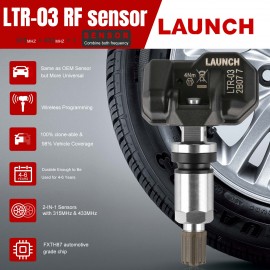 LAUNCH LTR-03 RF Sensor 315MHz & 433MHz TPMS Sensor Tool Metal & Rubber Free Shipping