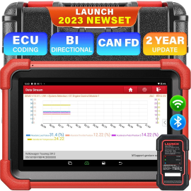 2023 LAUNCH CRP919X BT Diagnostic Scanner with Bluetooth Supports CAN FD DoIP and ECU Coding Global Version
