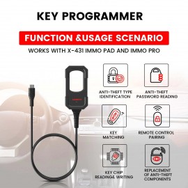 Launch X431 Key Programmer Main Unit Only Without Super Chip and Smart Keys Used with the LAUNCH X431 IMMO ELITE & X431 IMMO PLUS Key Programmer