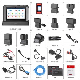 2024 Launch X431 PAD V Elite J2534 Tool With Smartlink C Support ECU/ECM Online Program Topology Map CAN/CANFD/DoIP 60+ Services EU/UK Version