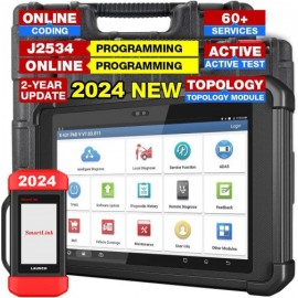 2024 Launch X431 PAD V Elite J2534 Tool With New Smartlink C Support ECU/ECM Online Program Topology Map CANFD/DoIP and 60+ Services