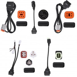 LAUNCH Motorcycle Diagnostic Connector Kit 2.0 for Ducati, Indian, Polaris, Victory, Harley, Honda,Yamaha, Kawasaki, Suzuki, BMW