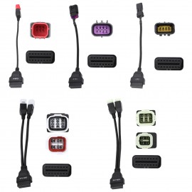 LAUNCH Motorcycle Diagnostic Connector Kit 2.0 for Ducati, Indian, Polaris, Victory, Harley, Honda,Yamaha, Kawasaki, Suzuki, BMW
