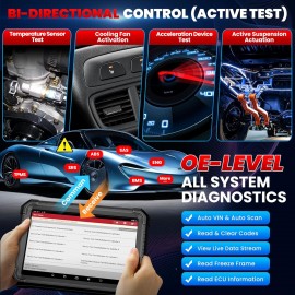 LAUNCH X431 PRO3S+ Elite Bidirectional Scan Tool with Smartlink Support J2534, Topology Map, 60+Service, Online Coding, CANFD/DoIP/D-PDU/CAN 2.0