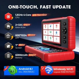 2025 LAUNCH X431 CRP919X Lite Bidirectional Scan Tool All System OBD2 Diagnostic Scanner, 32 Reset Services, Injector Coding, Auto VIN