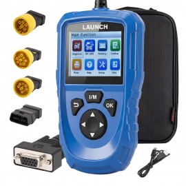 LAUNCH CR HD V2 Commercial Vehicle Code Reader Truck Scanner Supports HD OBD & EOBD Fast Fault Code Reading/Clearing, Battery Check