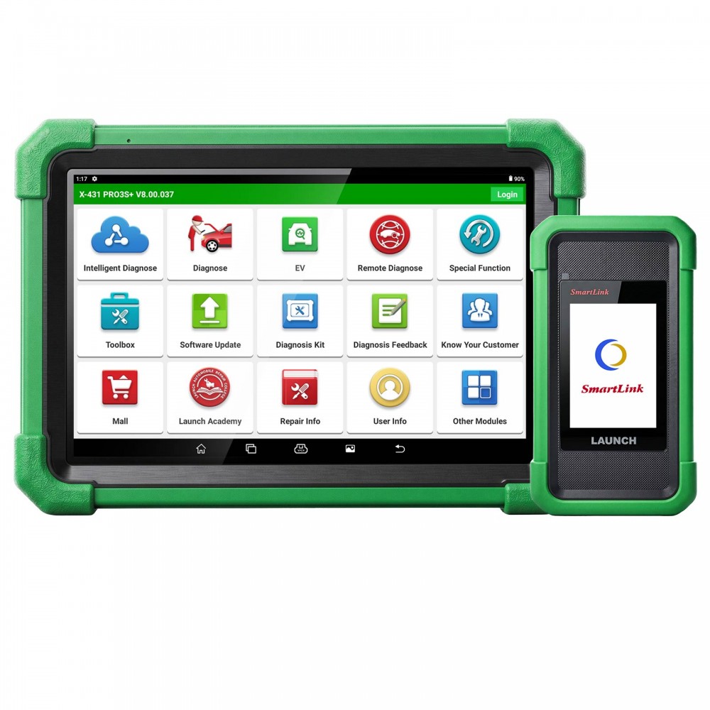 LAUNCH X-431 PRO3S+ EV Diagnostic Device With SmartLink C V2 Connector Support Local and Remote Diagnostics & Battery Pack Analysis