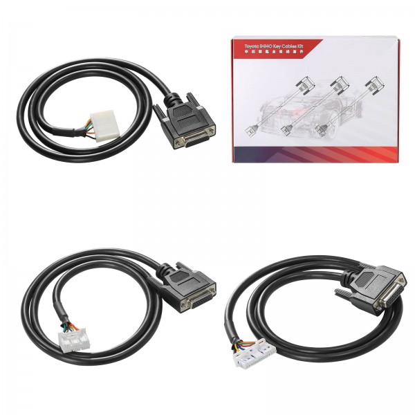 Launch Toyota All Keys Lost Adapter Kit Include with CH-01 H Non-Smart Key, CH-02 24-PIN and CH-03 27-PIN Adapters