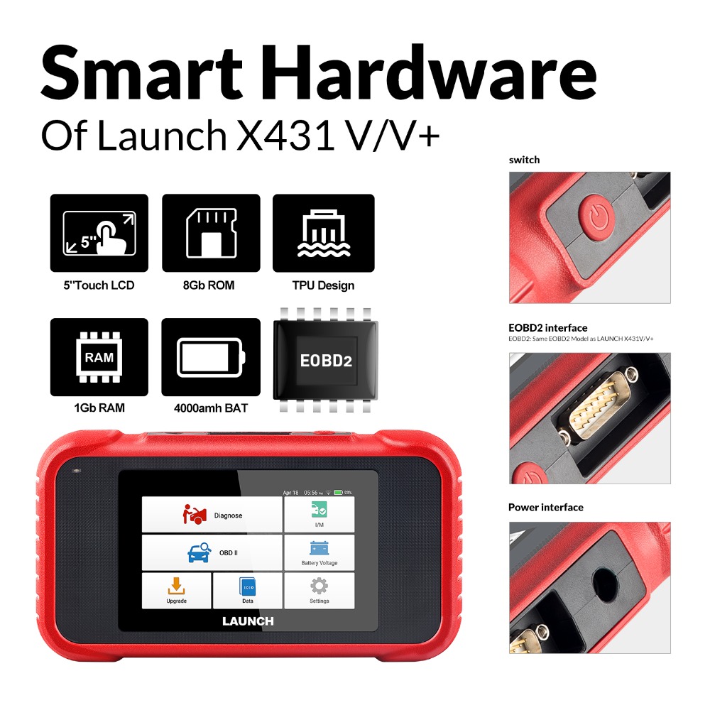 LAUNCH CRP123E Bildiagnostisk skanner OBD2 kodläsare Motoröverföring ABS  SRS Airbag Scan Tool WIFI pekskärm Auto VIN Hälsorapport Diagnos Feedback