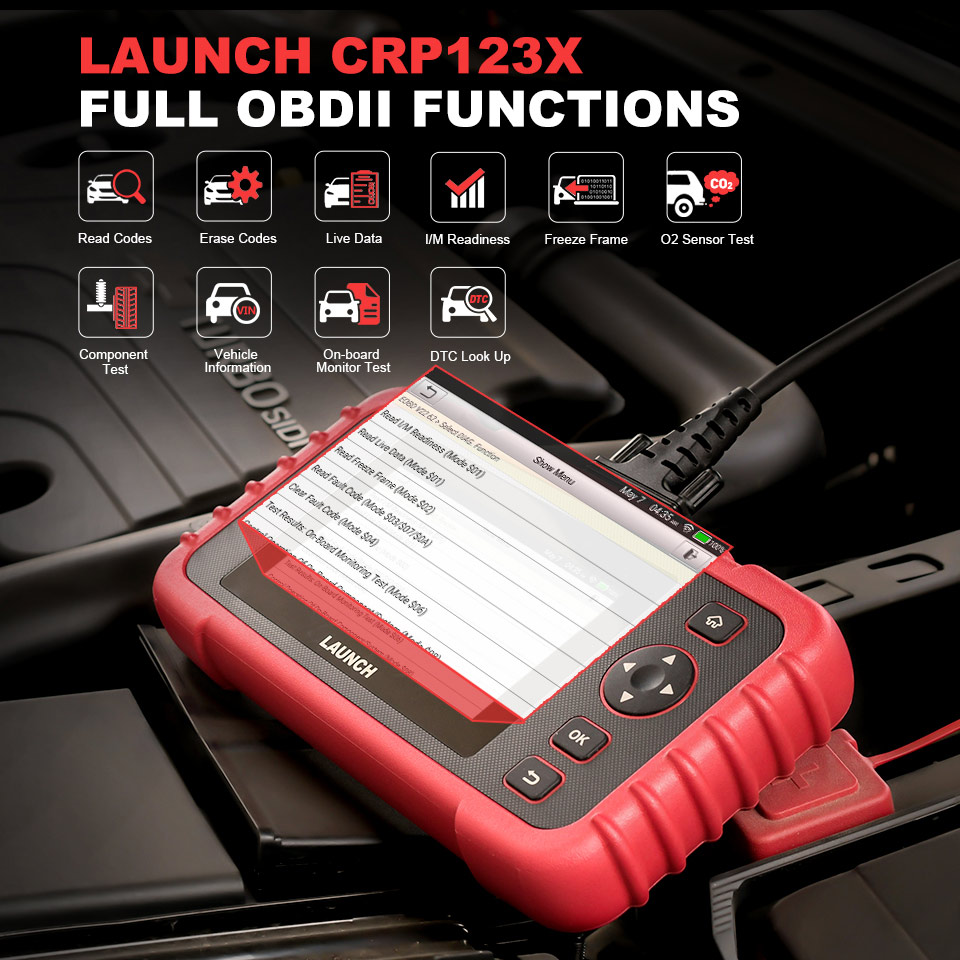 LAUNCH-CRP123X-OBD2-Code-Reader-for-Engine-Transmission-ABS-SRS-Diagnostics-with-AutoVIN-Service-Lifetime-Free-Update-Online-SC404