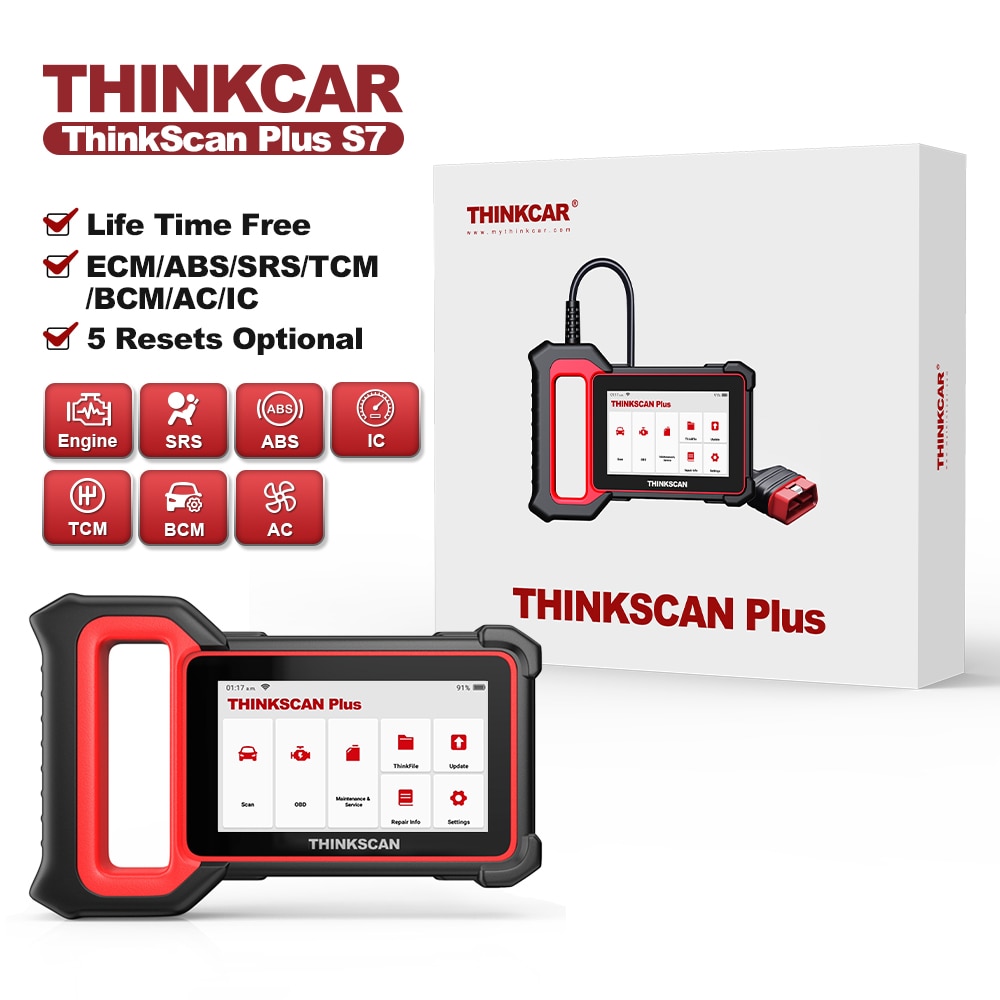 THINKCAR 5 inch OBD2 Scanner ABS, SRS, ECM, TCM, BCM Vehicle