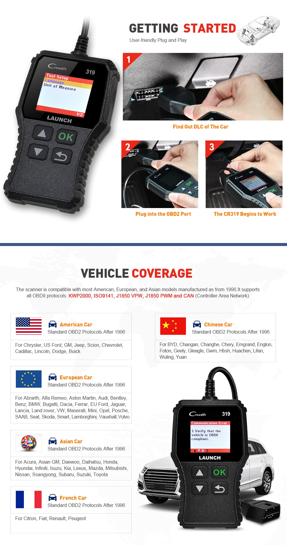 Launch-X431-Creader-319-CR319-Auto-Code-Reader-Full-OBDII-EOBD-Automotive-Diagnostic-Tool-OBD2-Scanner-as-Creader-6001-AL319-1005002431534470