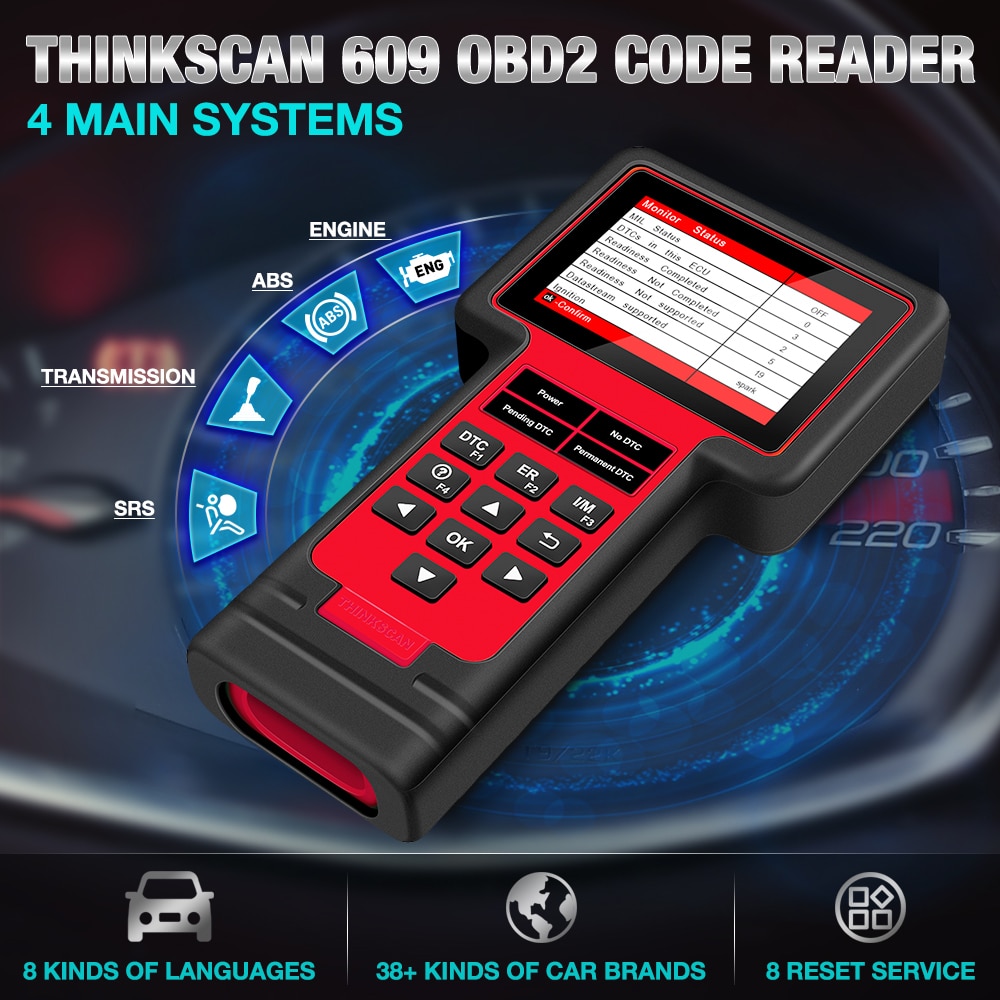 Thinkcar-TS609-OBD2-Scanner-Engine-ABS-SRS-Transmission-Diagnostic-tool-ThinkScan-609-code-reader-scanner-with-8-reset-Function-4001287393112