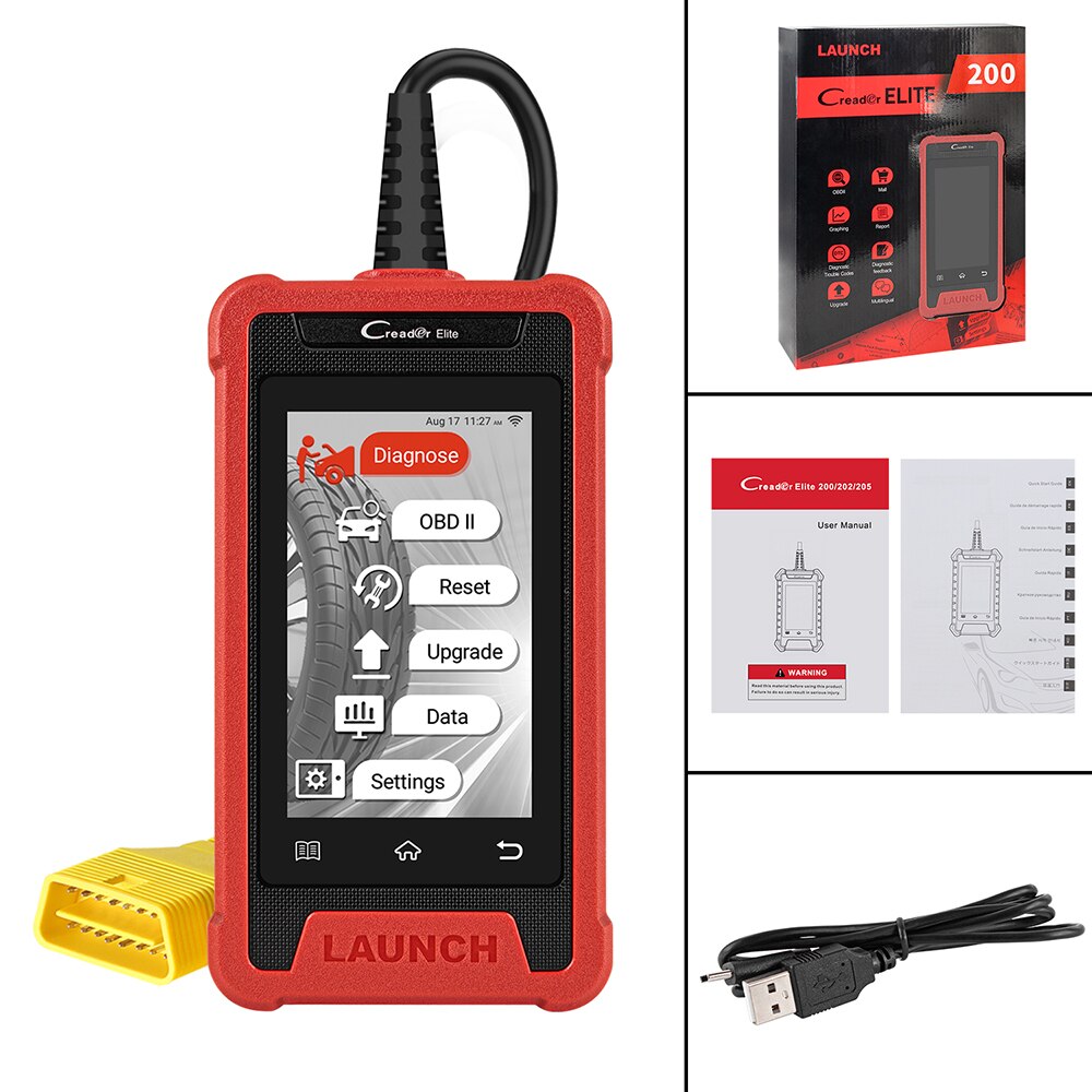 LAUNCH X431 Elite CRE200 OBD2 Scanner Auto ABS SRS Diagnostic Tool