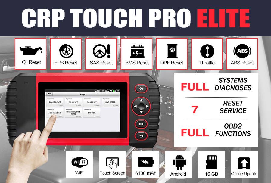 LAUNCH CRP Touch PRO Elite Diagnostic Scanner – launchx431online