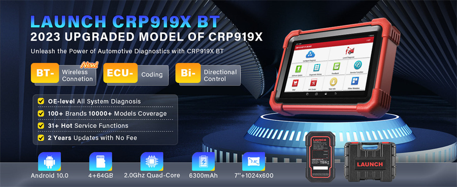 LAUNCH-CRP919X-BT-Car-Diagnostic-Tool-DBScar-VII-VCI-Auto-OBD-OBD2-Scanner-Active-Test-ECU-Coding-CANFD-DOIP-31-Reset-Services-XN-SP483-B