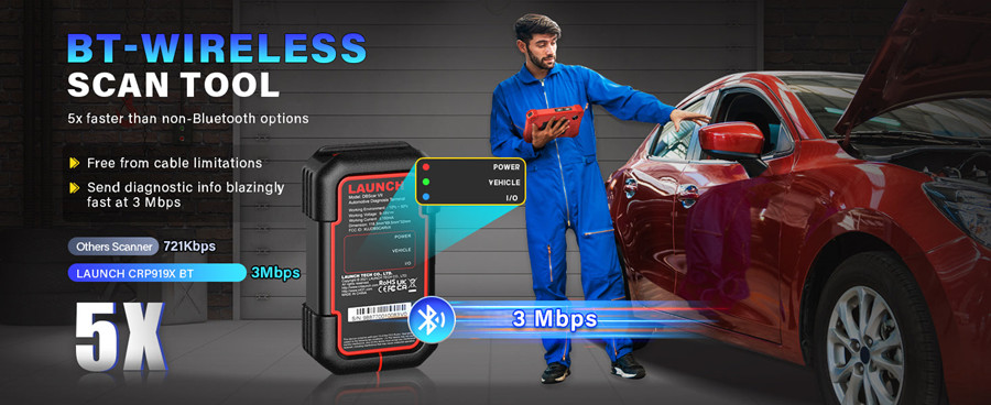 LAUNCH-CRP919X-BT-Car-Diagnostic-Tool-DBScar-VII-VCI-Auto-OBD-OBD2-Scanner-Active-Test-ECU-Coding-CANFD-DOIP-31-Reset-Services-XN-SP483-B